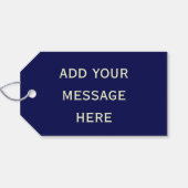 Sterrennacht van Van Gogh Fine Art Cadeaulabel (Achterkant Horizontaal)