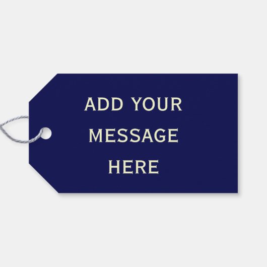 Sterrennacht van Van Gogh Fine Art Cadeaulabel (Achterkant Horizontaal)