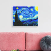 Sterrennacht van Van Gogh Fine Art Canvas Print (Insitu (Woonkamer))