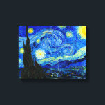 Sterrennacht van Van Gogh Fine Art Canvas Print<br><div class="desc">Vincent van Gogh - Sterrennacht schilderde in St Remy,  Frankrijk in 1889 Fine Art Print. Dit afbeelding is digitaal verbeterd om de originele,  heldere kleuren te herstellen - een perfect geschenk voor elke kunstminnaar!</div>