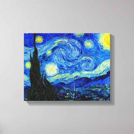 Sterrennacht van Van Gogh Fine Art Canvas Print (Voorkant)