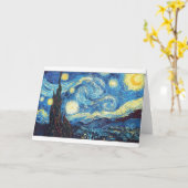 Sterrennacht van Van Gogh, Fine Art, Kaart (Gele Bloem)