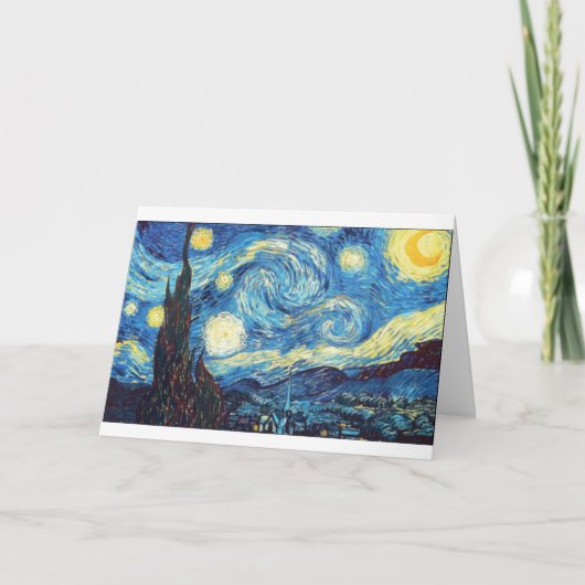 Sterrennacht van Van Gogh, Fine Art, Kaart (Voorkant)