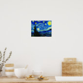 Sterrennacht van Van Gogh Fine Art Poster Print (Keuken)