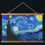 Sterrennacht van Van Gogh Fine Art Poster Print Hangend Wandkleed<br><div class="desc">Vincent van Gogh - Sterrennacht schilderde in St Remy,  Frankrijk in 1889 Fine Art Print. Dit afbeelding is digitaal verbeterd om de originele,  heldere kleuren te herstellen - een perfect geschenk voor elke kunstminnaar!</div>