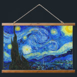 Sterrennacht van Van Gogh Fine Art Poster Print Hangend Wandkleed<br><div class="desc">Vincent van Gogh - Sterrennacht schilderde in St Remy,  Frankrijk in 1889 Fine Art Print. Dit afbeelding is digitaal verbeterd om de originele,  heldere kleuren te herstellen - een perfect geschenk voor elke kunstminnaar!</div>
