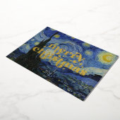 "Sterrennacht" van Van Gogh Folie Feestdagenkaart (Gedraaid)