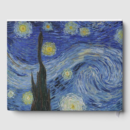 "Sterrennacht" van Van Gogh Gastenboek (Achterkant)