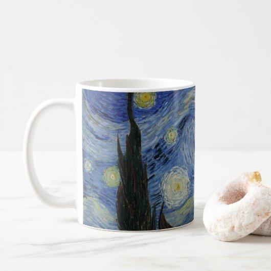 "Sterrennacht" van Van Gogh Koffiemok (Met donut)