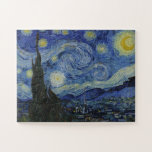 "Sterrennacht" van Van Gogh Legpuzzel<br><div class="desc">Dit ontwerp toont een zeer hoge resolutie,  ongewijzigd en onbewerkt,  van Van Goghs bekende "Sterrennacht" schilderij.</div>