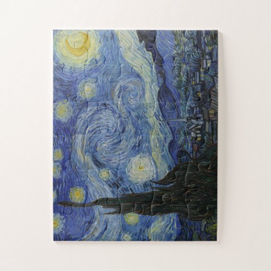 "Sterrennacht" van Van Gogh Legpuzzel (Verticaal)