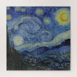 "Sterrennacht" van Van Gogh Legpuzzel<br><div class="desc">Dit ontwerp toont een zeer hoge resolutie,  ongewijzigd en onbewerkt,  van Van Goghs bekende "Sterrennacht" schilderij.</div>