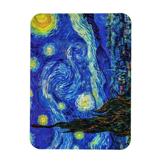 Sterrennacht van Van Gogh, Magneet (Verticaal)