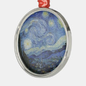 "Sterrennacht" van Van Gogh Metalen Ornament (Links)
