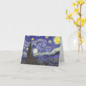 Sterrennacht van Van Gogh Note Card Kaart (Gele Bloem)