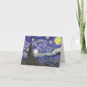 Sterrennacht van Van Gogh Note Card Kaart