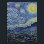 "Sterrennacht" van Van Gogh Notitieboek<br><div class="desc">Dit ontwerp toont een zeer hoge resolutie,  ongewijzigd en onbewerkt,  van Van Goghs bekende "Sterrennacht" schilderij.</div>