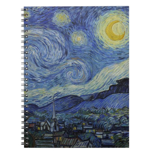 "Sterrennacht" van Van Gogh Notitieboek (Voorkant)