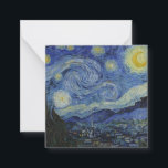 "Sterrennacht" van Van Gogh Notitiekaartje<br><div class="desc">Dit ontwerp toont een zeer hoge resolutie,  ongewijzigd en onbewerkt,  van Van Goghs bekende "Sterrennacht" schilderij.</div>