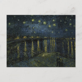 Sterrennacht van Van Gogh op de Rijn Briefkaart