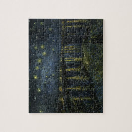 Sterrennacht van Van Gogh op de Rijn Legpuzzel
