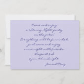 Sterrennacht van Van Gogh Patio Party Invitation Kaart (Achterkant)