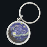 Sterrennacht van Van Gogh premium sleutelhanger<br><div class="desc">Sterrennacht van Van Gogh voor de kunstminnaar of dromer in je leven.</div>