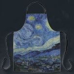 "Sterrennacht" van Van Gogh Schort<br><div class="desc">Dit ontwerp toont een zeer hoge resolutie,  ongewijzigd en onbewerkt,  van Van Goghs bekende "Sterrennacht" schilderij.</div>
