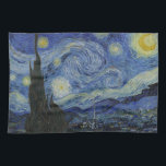 "Sterrennacht" van Van Gogh Theedoek<br><div class="desc">Dit ontwerp toont een zeer hoge resolutie,  ongewijzigd en onbewerkt,  van Van Goghs bekende "Sterrennacht" schilderij.</div>