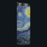 "Sterrennacht" van Van Gogh Thermosbeker<br><div class="desc">Dit ontwerp toont een zeer hoge resolutie,  ongewijzigd en onbewerkt,  van Van Goghs bekende "Sterrennacht" schilderij.</div>