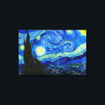 Sterrennacht van Van Gogh Triple Panel Canvas Prin<br><div class="desc">Vincent van Gogh - Sterrennacht geschilderd in St Remy,  Frankrijk in 1889. Hoge resolutie,  drievoudig paneel fijne kunstdruk. Dit afbeelding is digitaal verbeterd om de oorspronkelijke gedurfde,  felle kleuren te herstellen - een ideaal geschenk voor elke kunstliefhebber!</div>