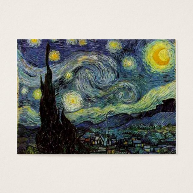 Sterrennacht van Van Gogh Visitekaartjes (Voorkant)