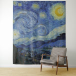 "Sterrennacht" van Van Gogh Wandkleed<br><div class="desc">Dit ontwerp toont een zeer hoge resolutie,  ongewijzigd en onbewerkt,  van Van Goghs bekende "Sterrennacht" schilderij.</div>