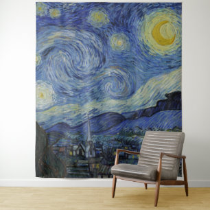 "Sterrennacht" van Van Gogh Wandkleed