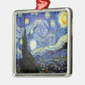 Sterrennacht van Vincent Van Gogh 1889 Metalen Ornament (Links)