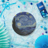 Sterrennacht van Vincent van Gogh - 1889 Papieren Bordje (Feest)