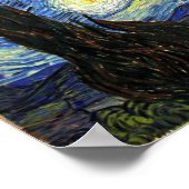 Sterrennacht van Vincent Van Gogh 1889 Poster (Hoek)