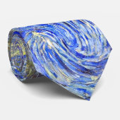 Sterrennacht van Vincent Van Gogh 1889 Stropdas (Opgerold)