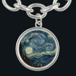 Sterrennacht van Vincent van Gogh. Bekende kunst Armbanden<br><div class="desc">Sterrennacht van Vincent van Gogh. Bekende kunst,  landschapsolieverschildering.</div>