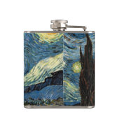 Sterrennacht van Vincent van Gogh. Bekende kunst Heupfles (Achterkant)