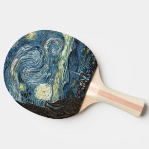 Sterrennacht van Vincent van Gogh. Bekende kunst Tafeltennisbatje