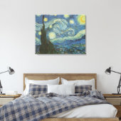 Sterrennacht van Vincent Van Gogh Canvas Afdruk (Insitu (Slaapkamer))