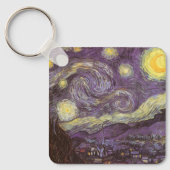 Sterrennacht van Vincent van Gogh,  Fine Art Sleutelhanger (Voorkant)