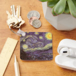 Sterrennacht van Vincent van Gogh,  Fine Art Sleutelhanger<br><div class="desc">Sterrennacht (1889) van Vincent van Gogh is een post-impressionisme, een schilderij van de natuur van het kunstlandschap. Een uitzicht van een stad in een vallei 's nachts met de wolken die ronddraaien, de sterren die schijnen en een prachtige gouden gele halve maan. Het werd overdag uit het geheugen geschilderd en...</div>