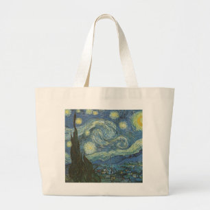 Sterrennacht van Vincent Van Gogh Grote Tote Bag