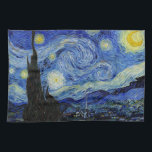Sterrennacht van Vincent Van Gogh Hand Towel Theedoek<br><div class="desc">Sterrennacht van Vincent Van Gogh schilderende meesterwerk,  fijnmazig indrukwekkend,  levendig kleurend landschapskunst van mooie kwaliteit,  na decoratie</div>