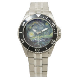 Sterrennacht van Vincent van Gogh. Horloge