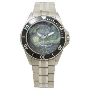 Sterrennacht van Vincent van Gogh. Horloge