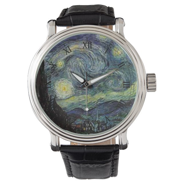 Sterrennacht van Vincent van Gogh. Horloge (Voorkant)