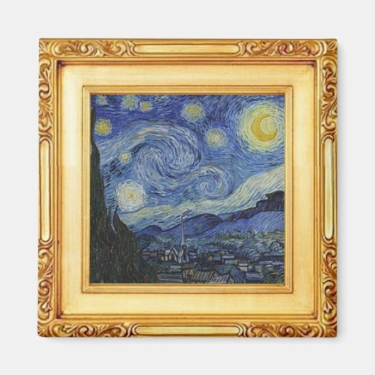 Sterrennacht van Vincent Van Gogh - Magneet (Voorkant)
